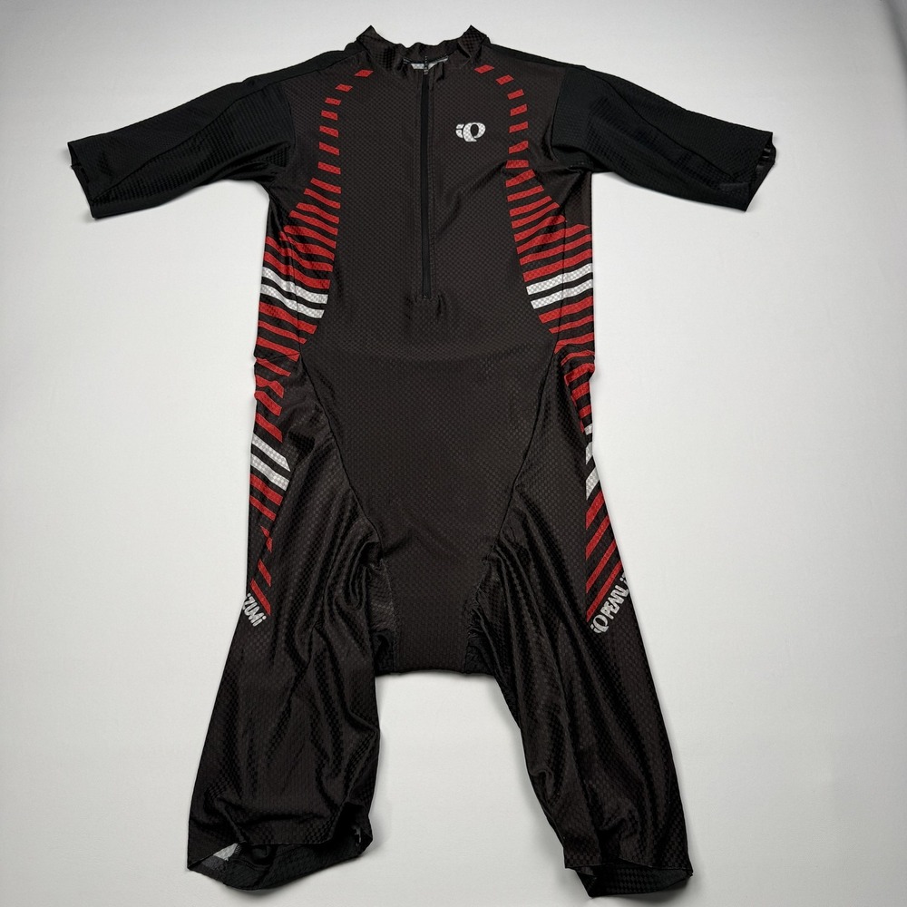 Pearl Izumi P.R.O. Series Skinsuit Mens XL Black Red Bike Cycling One Piece